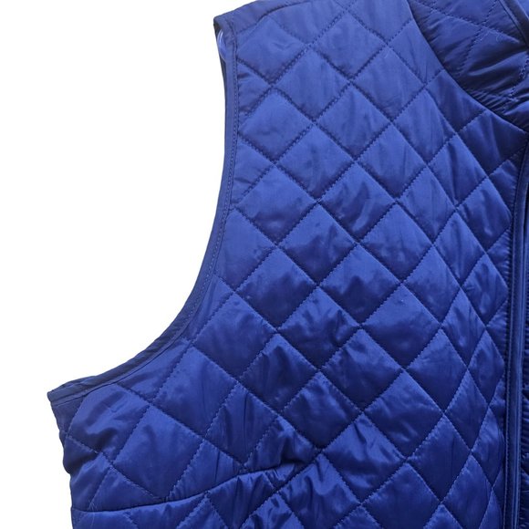 Karen Scott Sport Blue Sleeveless Full Zip Puffer Vest in Size XL - Picture 4 of 12